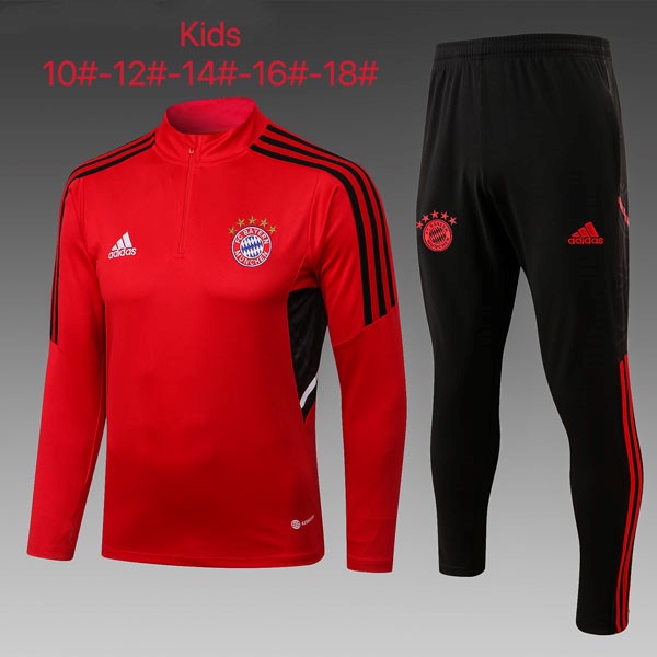 Niños Sudadera De Training Bayern Munich 2023 Rojo Negro
